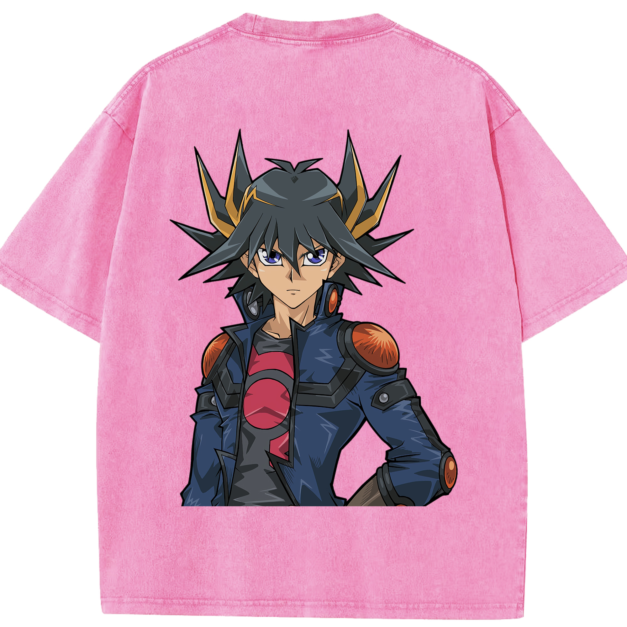 （画像用） 遊☆戯☆王 Yu-Gi-Oh! 綿100% ヴィンテージ風 半袖Tシャツ（背面プリント）